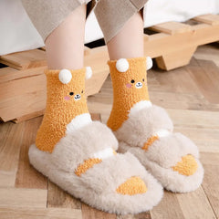 Cute & Cozy Animal Fuzzy Socks