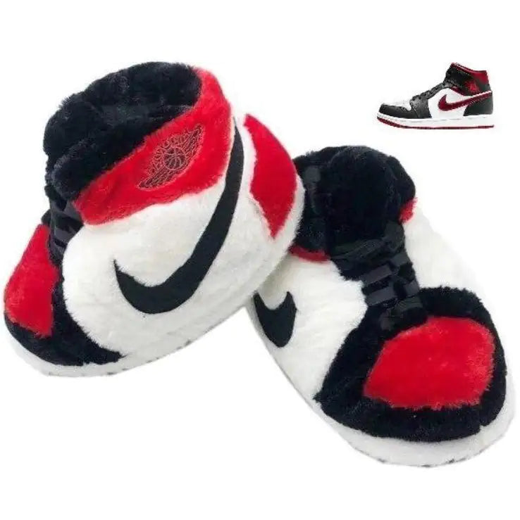 Red NikeAirJ Inspired HypeSneaker Slippers