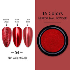 Chrome Nail Pigment Powders