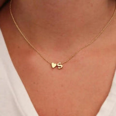 Heart Initial Necklace