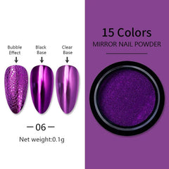 Chrome Nail Pigment Powders