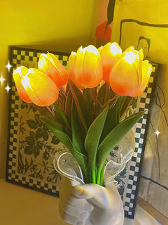 LED Lighted Tulip Flowers for Whimsical Home Ambiance