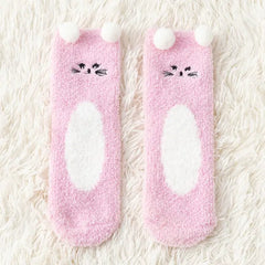 Cute & Cozy Animal Fuzzy Socks