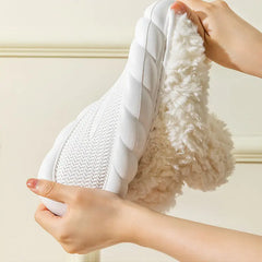 Toasty Toes: Fluffy Women's Boot Slippers