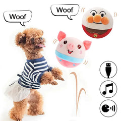 Auto Bounce & Squeak Interactive Dog Toy