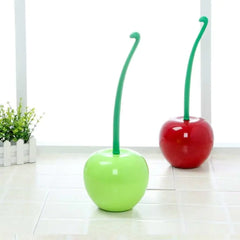 Cherry & Apple Toilet Brush Holder Set