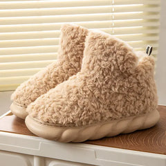 Toasty Toes: Fluffy Women's Boot Slippers