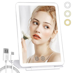 Foldable Travel LED Makeup Mirror