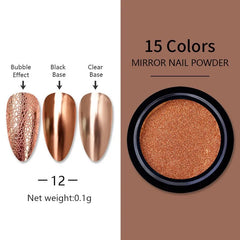 Chrome Nail Pigment Powders