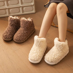 Toasty Toes: Fluffy Women's Boot Slippers