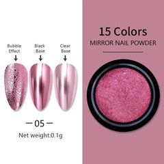 Chrome Nail Pigment Powders