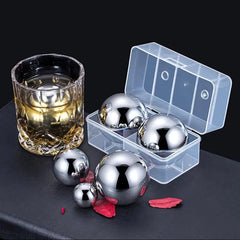 Whisky Stainless Steel Sphere Chilling Cubes