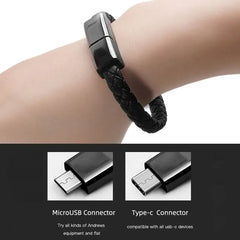 Sleek On-The-Go Hidden Power Bank Charger Bracelet