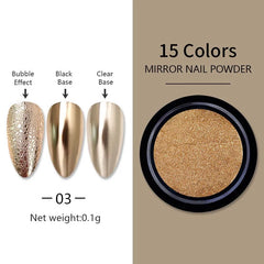 Chrome Nail Pigment Powders