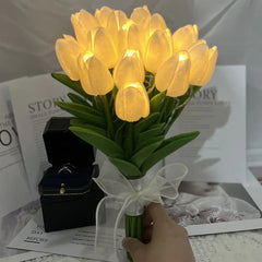 LED Lighted Tulip Flowers for Whimsical Home Ambiance