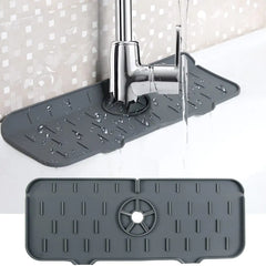 Sink Faucet Self-Draining Silicone Mat