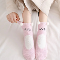 Cute & Cozy Animal Fuzzy Socks