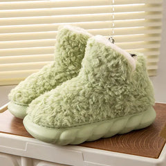 Toasty Toes: Fluffy Women's Boot Slippers