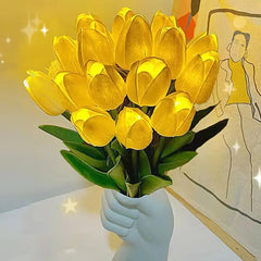 LED Lighted Tulip Flowers for Whimsical Home Ambiance