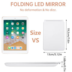 Foldable Travel LED Makeup Mirror