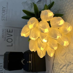 LED Lighted Tulip Flowers for Whimsical Home Ambiance