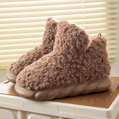 Toasty Toes: Fluffy Women's Boot Slippers