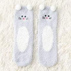 Cute & Cozy Animal Fuzzy Socks