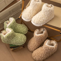 Toasty Toes: Fluffy Women's Boot Slippers