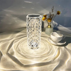 Rose Effect Crystal LED Color Changing Lamp