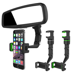 Rotating Rearview Mirror Phone Holder