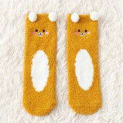 Cute & Cozy Animal Fuzzy Socks