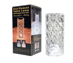 Rose Effect Crystal LED Color Changing Lamp