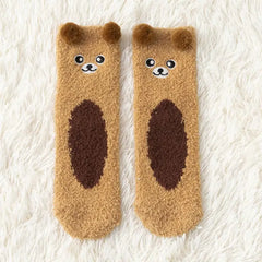 Cute & Cozy Animal Fuzzy Socks