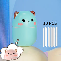 Purr-fect Mist: Cozy Cat Humidifier & Night Light