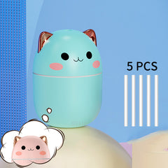 Purr-fect Mist: Cozy Cat Humidifier & Night Light