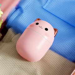 Purr-fect Mist: Cozy Cat Humidifier & Night Light