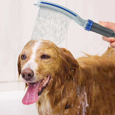 EasyWash: Dog Bath Faucet Sprayer + Comb Attachment