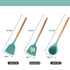 Non Stick Silicone Spatula And Spoon Kitchen Utensils