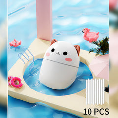 Purr-fect Mist: Cozy Cat Humidifier & Night Light