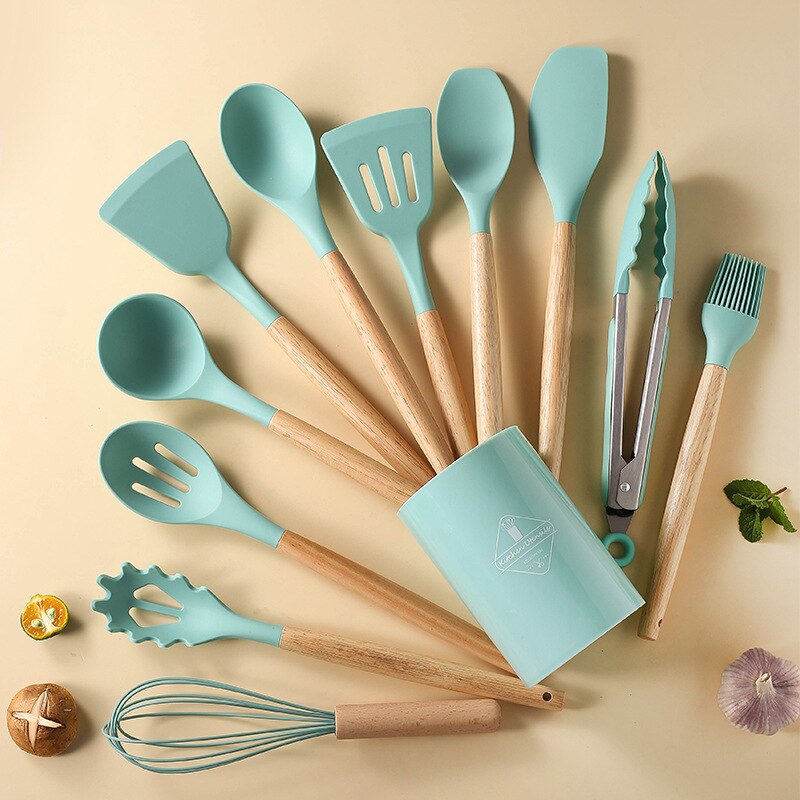 Non Stick Silicone Spatula And Spoon Kitchen Utensils