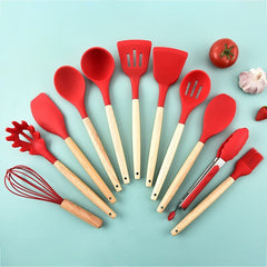 Non Stick Silicone Spatula And Spoon Kitchen Utensils