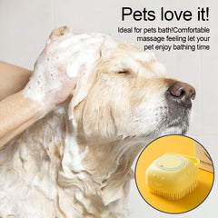 Soft Silicone 2-in-1 Soap Dispenser Pet Brush