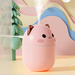 Purr-fect Mist: Cozy Cat Humidifier & Night Light